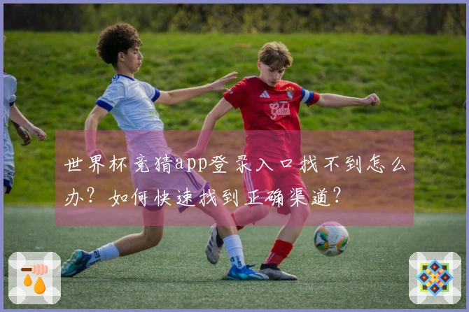 世界杯竞猜app登录入口找不到怎么办？如何快速找到正确渠道？